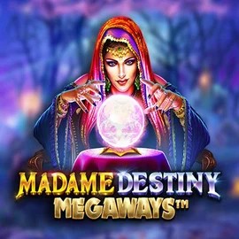 Madame Destiny Megaways slot logo by Pragmatic Play at Lilibet Casino