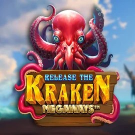 Release the Kraken Megaways slot logo by Pragmatic Play at Lilibet Casino